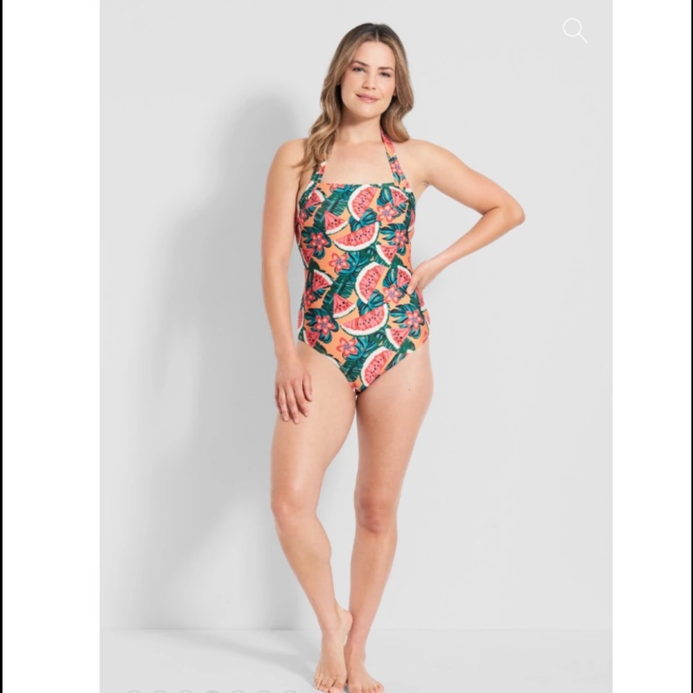 NWOT‎ ModCloth "The Ava" One-Piece Swimsuit - Watermelon